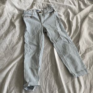 Girls Old Navy 5T striped jeans.